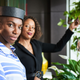 Michaela Coel (left), Franc Ashman